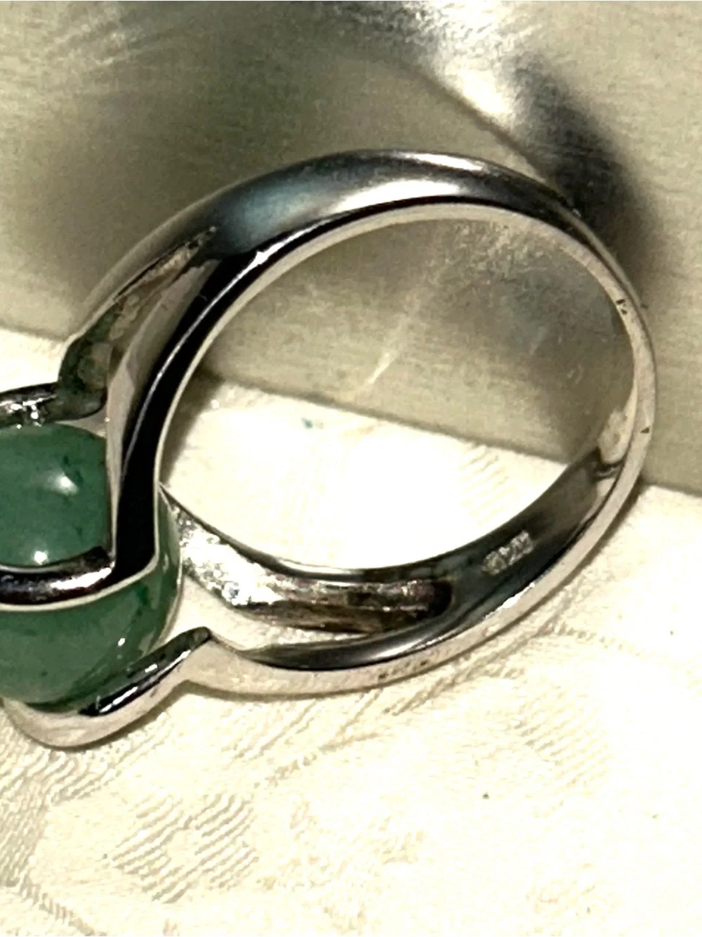 Vintage Sterling Silver Interchangeable Gemstone Ring- 5 colors